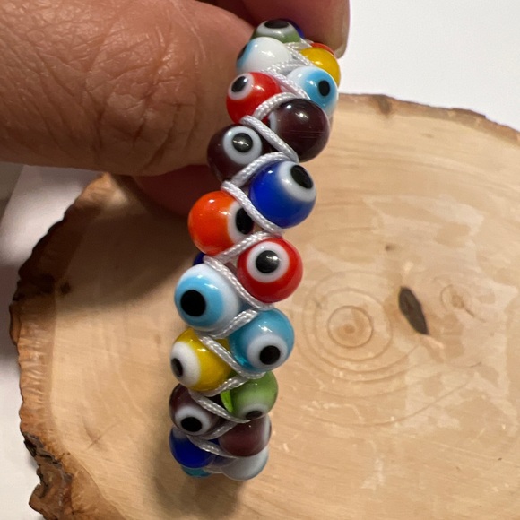 Evil eye double shamballa bracelet - Picture 4 of 4